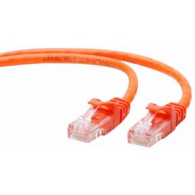 Cablu retea utp cat.5e 0.5m orange, gembird pp12-0.5m/o